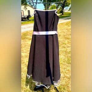 Retro Vintage style LBD! Black dress with lilac trim.